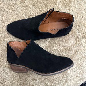 Lucky Brand Black Suede Boots W9